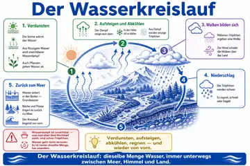 Der Wasserkreislauf im Stil Duoton