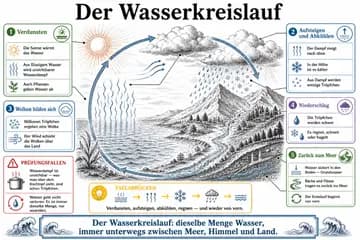 Der Wasserkreislauf im Stil Klassik