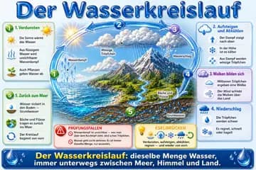Der Wasserkreislauf im Stil Liquid Glass
