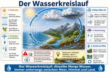 Der Wasserkreislauf im Stil Fotorealistisch